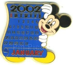 Disney Trading Pin 12 Months of Magic Calendar Series (January / Mickey)