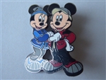 Disney Trading Pin 8947     Golden State Holiday 2001 Pin Set (Mickey & Minnie)