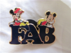 Disney Trading Pin 89579: 'Fab Five' Letter - 2 Pin Set - Fab Mickey and Minnie Only