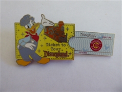 Disney Trading Pins 94364: DLR - Annual Passholder - Tour the Lore - Donald with Disneyland Railroad Ticket