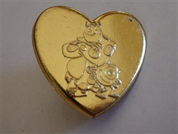 Disney Trading Pin 94383: Monsters Inc Variety Gold Heart Pin