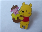 Disney Trading Pin DLP - Cute Winnie the Pooh with Piglet in Honey Pot