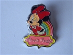 Disney Trading Pin Monogram - Minnie Mouse Winking Rainbow