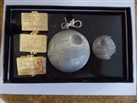 Disney Trading Pin DISNEY STAR WARS WEEKENDS 2015 3 Tiered Pin Set w Second Death Star Completer