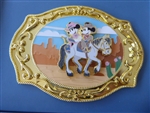 Disney Trading Pin Mickey Mouse Western Buckle