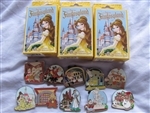 Disney Trading Pin New Fantasyland - Beauty and the Beast Mystery Collection Complete 10 Pin Set