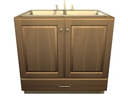 2 door and 1 bottom drawer SINK