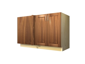 2 door blind corner base cabinet (LEFT side hinged with integrated filler)