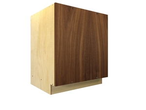 Blank panel block cabinet with screw-on face panel