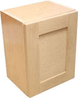 Sample cabinet with a single door