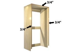 Tall Appliance Case (free-standing refrigerator)