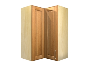 2 door 90 degree corner wall cabinet