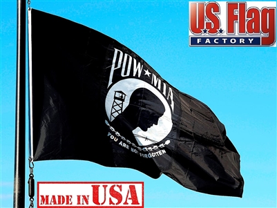 2x3 FT POW-MIA Flag - Nylon  Double Faced