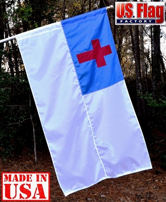 3' x 5' Christian Flag - Nylon - Pole Sleeve