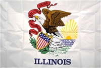 3' x 5'  Illinois Flag - Nylon