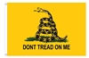 Gadsden Flag 2x3 Herculite Knitted Poly