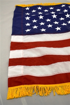 3' x 5'  U.S. Flag Pole Sleeve and Fringe - Nylon