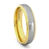 STEEL REVOLTâ„¢ Comfort Fit 6mm High Polish Two Tone Tungsten Carbide Band