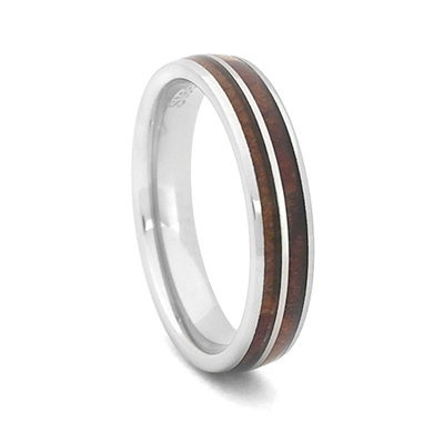 STEEL REVOLTâ„¢ Whiskey - I Do is a Tennessee Whiskey Ring. It is a 4mm comfort fit domed tungsten carbide wedding ring with wood cut from the whiskey barrels once used by the Jack Daniel's Distillery