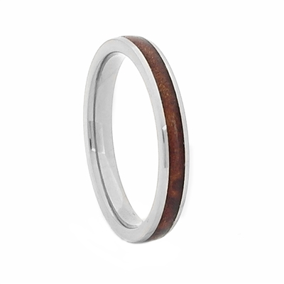 STEEL REVOLTâ„¢ Whiskey - I Do 3mm is a Tennessee Whiskey Ring. It is a 3mm comfort fit domed tungsten carbide wedding ring with wood cut from the whiskey barrels once used by the Jack Daniel's Distillery