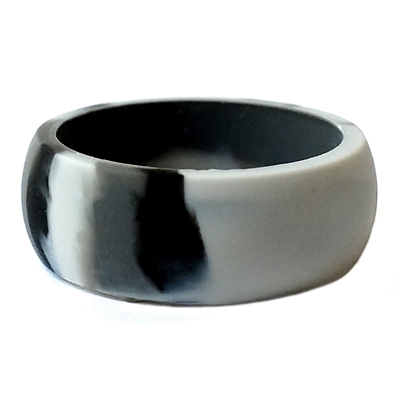 AKTYVUSâ„¢ Smoke Grey Camoouflage Men's Silicone Wedding Band