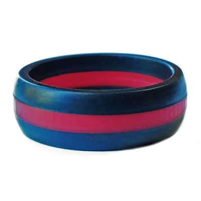 AKTYVUSâ„¢ Red Line Men's Silicone Wedding Band