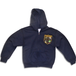 UNISEX ADULT NAVY FULL ZIP HOODIE