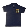 UNISEX YOUTH SHORT SLEEVE NAVY POLO