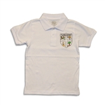 UNISEX ADULT SHORT SLEEVE WHITE POLO