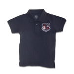 UNISEX ADULT SHORT SLEEVE NAVY POLO