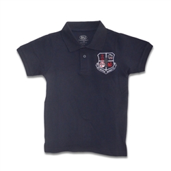 UNISEX YOUTH SHORT SLEEVE NAVY POLO