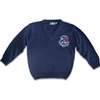 UNISEX ADULT NAVY V-NECK PULLOVER