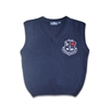 UNISEX YOUTH NAVY V-NECK VEST