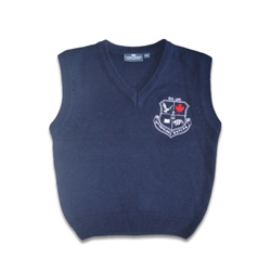 UNISEX YOUTH NAVY V-NECK VEST