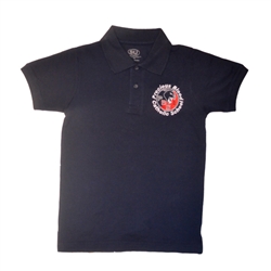 UNISEX YOUTH SHORT SLEEVE NAVY POLO