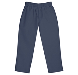 UNISEX PULL-ON PANT NAVY ELASTIC WAIST