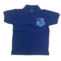 UNISEX ADULT SHORT SLEEVE NAVY POLO