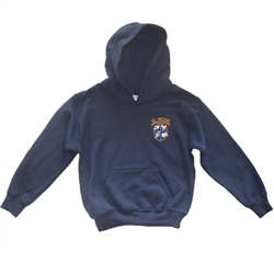 UNISEX ADULT HOODIE NAVY NO ZIP