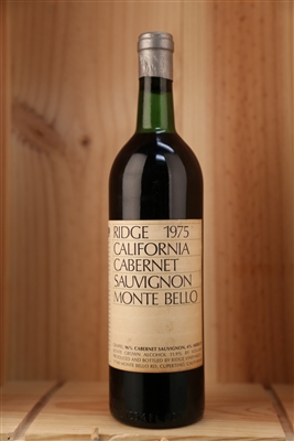 1975 Ridge Vineyards Monte Bello, 750ml