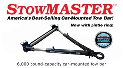 Roadmaster 6,000LB Vehicle Mounted Stowmaster Tow Bar w/ Pintle Ring