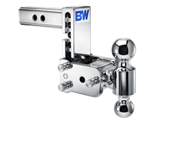 B&W Trailer Hitches Tow & Stow 2 INCH Adjustable Height and Multiple Ball Sizes TS10037C