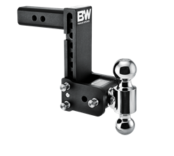 B&W Trailer Hitches Tow & Stow 2 INCH Adjustable Height and Multiple Ball Sizes TS10040B