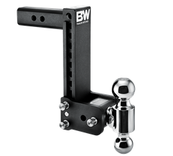 B&W Trailer Hitches Tow & Stow 2 INCH Adjustable Height and Multiple Ball Sizes TS10043B