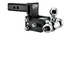 B&W Trailer Hitches Tow & Stow 2 INCH Adjustable Height and Multiple Ball Sizes TS10047B