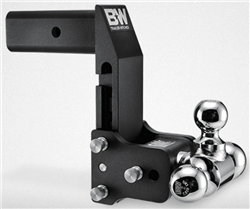 B&W Trailer Hitches Tow & Stow 2 Inch Multi-Pro Dual Ball Adjustable Height and Multiple Ball Sizes TS10063BMP