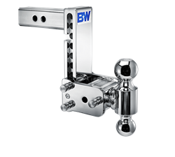 B&W Trailer Hitches Tow & Stow 2 1/2 INCH Adjustable Height and Multiple Ball Sizes TS20040C
