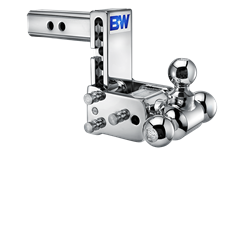 B&W Trailer Hitches Tow & Stow 2 1/2 INCH Adjustable Height and Multiple Ball Sizes TS20048C