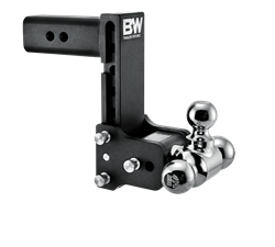 B&W Trailer Hitches Tow & Stow 3 INCH Adjustable Height and Multiple Ball Sizes TS30049B