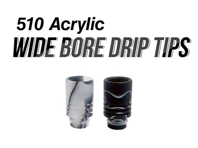 510 Acrylic Wide Bore Drip Tips