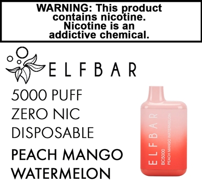 Elfbar Disposable Peach Mango Watermelon 0mg